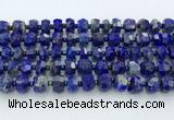 CRB5629 15.5 inches 6*9mm – 9*10mm faceted rondelle lapis lazuli beads