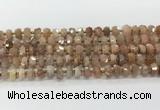 CRB5651 15.5 inches 5*8mm-6*10mm faceted rondelle moonstone beads wholesale