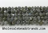 CRB5652 15.5 inches 5*8mm-6*10mm faceted rondelle labradorite beads wholesale