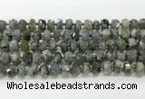 CRB5656 15.5 inches 6*10mm-7*11mm faceted rondelle labradorite beads wholesale