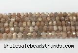 CRB5657 15.5 inches 6*10mm-7*11mm faceted rondelle moonstone beads wholesale