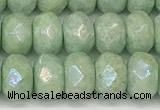 CRB5706 15 inches 5*8mm faceted rondelle AB-color jade beads