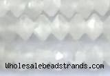 CRB5741 15 inches 2*3mm faceted white moonstone beads