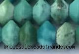 CRB5747 15 inches 2*3mm faceted turquoise beads