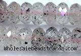 CRB5782 15 inches 5*8mm faceted rondelle quartz beads