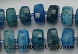 CRB592 15.5 inches 8*16mm faceted rondelle apatite beads