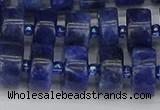 CRB640 15.5 inches 6*12mm tyre sodalite gemstone beads