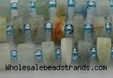 CRB645 15.5 inches 5*8mm tyre aquamarine gemstone beads