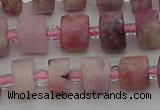 CRB657 15.5 inches 5*8mm tyre pink tourmaline gemstone beads