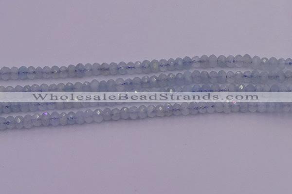 CRB711 15.5 inches 2.5*4mm faceted rondelle aquamarine beads