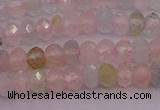 CRB716 15.5 inches 2.5*4mm faceted rondelle morganite beads