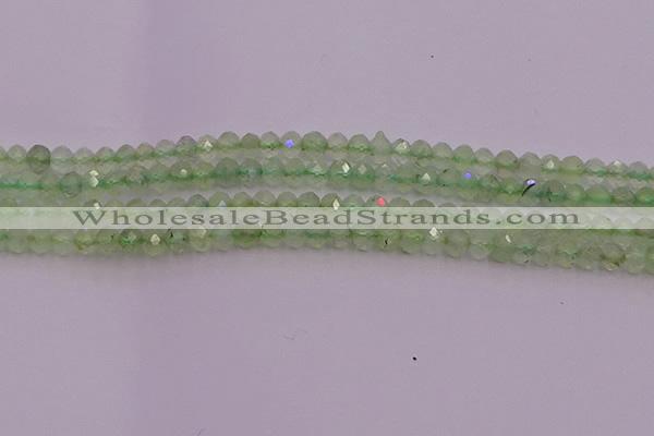 CRB722 15.5 inches 3*4mm faceted rondelle prehnite gemstone beads