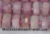 CRB827 15.5 inches 7*12mm faceted rondelle kunzite beads