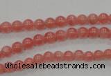 CRC101 15.5 inches 5mm round natural argentina rhodochrosite beads