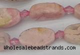 CRC1011 15.5 inches 8*16mm oval rhodochrosite gemstone beads