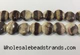 CRC1074 15.5 inches 25mm flat round rhodochrosite beads