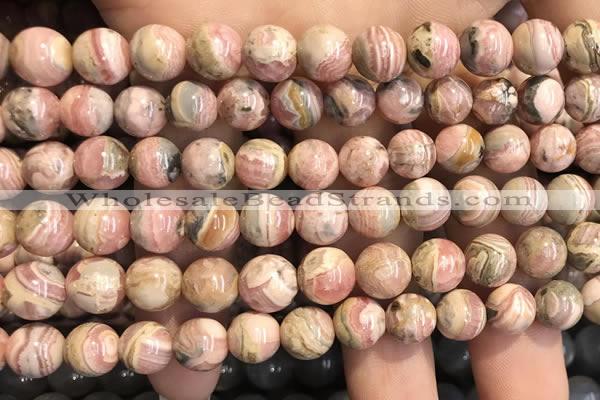 CRC1150 15.5 inches 8mm round rhodochrosite gemstone beads