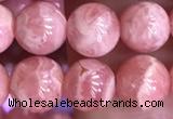 CRC1160 15.5 inches 7mm round rhodochrosite gemstone beads