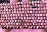 CRC1170 15.5 inches 5mm faceted round rhodochrosite gemstone beads