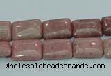 CRC206 16 inches 10*14mm rectangle rhodochrosite gemstone beads