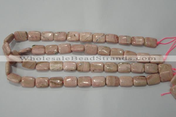 CRC304 15.5 inches 12*16mm rectangle Peru rhodochrosite beads