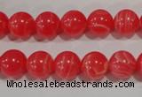 CRC503 15.5 inches 10mm round synthetic rhodochrosite beads