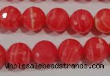 CRC514 15.5 inches 12mm faceted round synthetic rhodochrosite beads