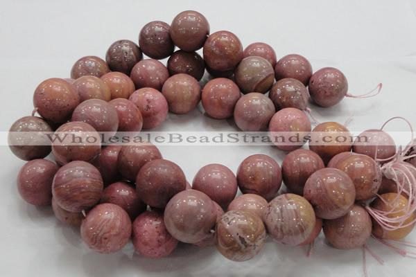 CRC57 15.5 inches 22mm round rhodochrosite gemstone beads wholesale