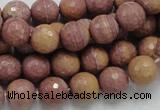 CRC59 15.5 inches 10mm faceted round rhodochrosite gemstone beads