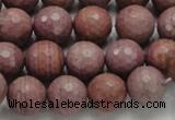 CRC60 15.5 inches 12mm faceted round rhodochrosite gemstone beads