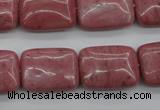 CRC701 15.5 inches 15*20mm rectangle rhodochrosite beads wholesale