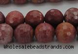 CRC805 15.5 inches 14mm faceted round Brazilian rhodochrosite beads