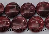 CRC817 15.5 inches 18mm flat round Brazilian rhodochrosite beads