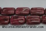 CRC823 15.5 inches 13*18mm rectangle Brazilian rhodochrosite beads