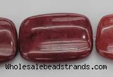 CRC827 15.5 inches 30*40mm rectangle Brazilian rhodochrosite beads