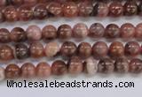 CRC911 15.5 inches 4mm round natural rhodochrosite beads