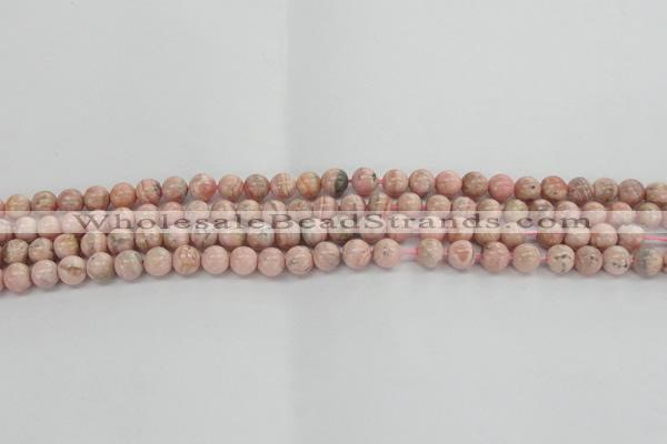 CRC921 15.5 inches 6mm round natural rhodochrosite beads