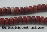 CRE05 16 inches 5*8mm rondelle natural red jasper beads wholesale