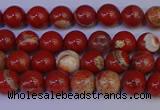 CRE300 15.5 inches 4mm round red jasper beads wholesale