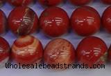 CRE305 15.5 inches 14mm round red jasper beads wholesale