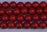 CRE321 15.5 inches 6mm round red jasper beads wholesale