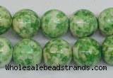 CRF185 15.5 inches 14mm round dyed rain flower stone beads wholesale