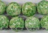 CRF187 15.5 inches 18mm round dyed rain flower stone beads wholesale