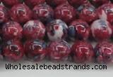 CRF345 15.5 inches 10mm round dyed rain flower stone beads wholesale