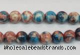 CRF36 15.5 inches 8mm round dyed rain flower stone beads wholesale