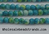 CRF451 15.5 inches 3mm round dyed rain flower stone beads wholesale