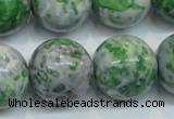 CRF50 15.5 inches 20mm round dyed rain flower stone beads wholesale