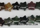 CRG03 15.5 inches 12*12mm star Indian agate gemstone beads wholesale