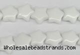 CRG06 15.5 inches 12*12mm star white agate gemstone beads wholesale