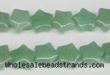 CRG10 15.5 inches 12*12mm star green aventurine gemstone beads